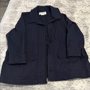 Kate Spade Ruffle Military Jacket